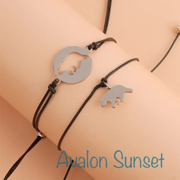 Mama Bear & Baby Bear Bracelet Set or 3 Family Mother’s Day Gift Son Daughter - Picture 2 of 4